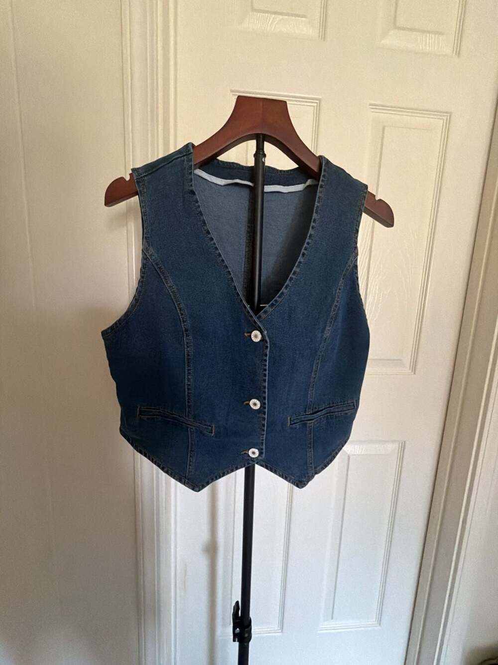 Imily Bela Denim Vest Size M